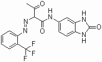 Struktur Pigment-Yellow-154-Molecular